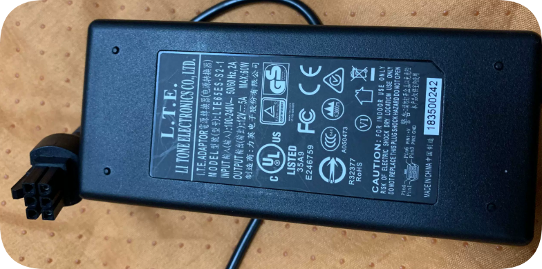 *Brand NEW*12V 5A 6A 7.5A 10A AC DC Power Transformer I.T.E. LTE90ES-S2-1 6-Pin Power Su